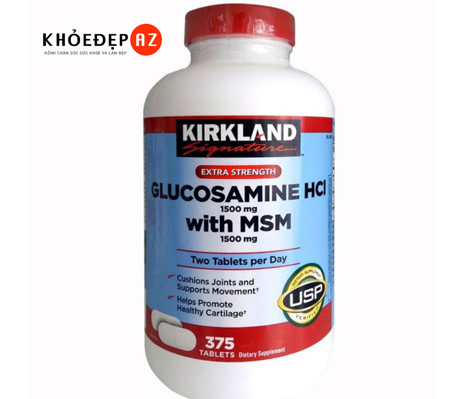 Glucosamine giá bao nhiêu? Viên Uống Bổ Khớp Glucosamine HCL Kirkland có nên dùng?